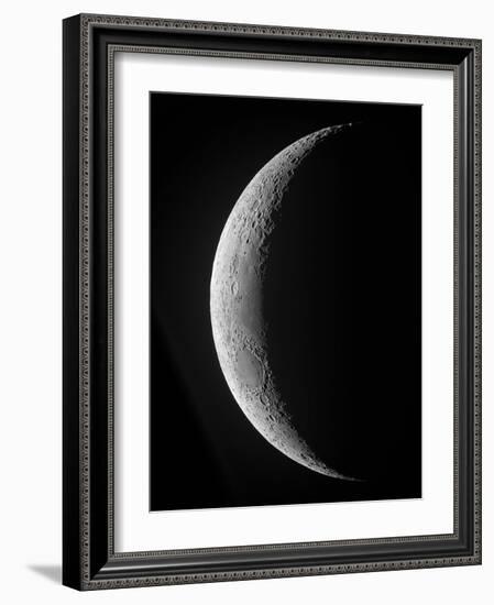 A Saxing Crescent Moon in High Resolution-Stocktrek Images-Framed Photographic Print