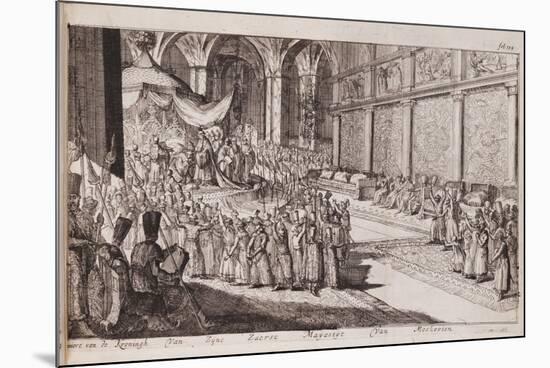 A Scene at the Royal Court of Tsar Alexis Mikhailovich, 1677-Romeyn De Hooghe-Mounted Giclee Print