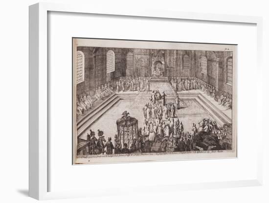 A Scene at the Royal Court of Tsar Alexis Mikhailovich, 1677-Romeyn De Hooghe-Framed Giclee Print