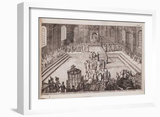 A Scene at the Royal Court of Tsar Alexis Mikhailovich, 1677-Romeyn De Hooghe-Framed Giclee Print