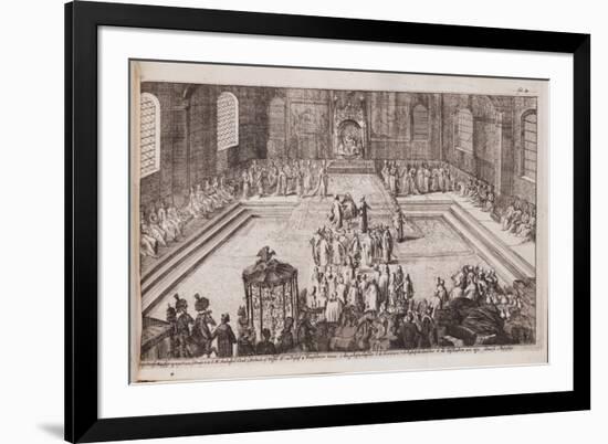 A Scene at the Royal Court of Tsar Alexis Mikhailovich, 1677-Romeyn De Hooghe-Framed Giclee Print