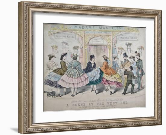 A Scene at the West End, C.1860-null-Framed Giclee Print