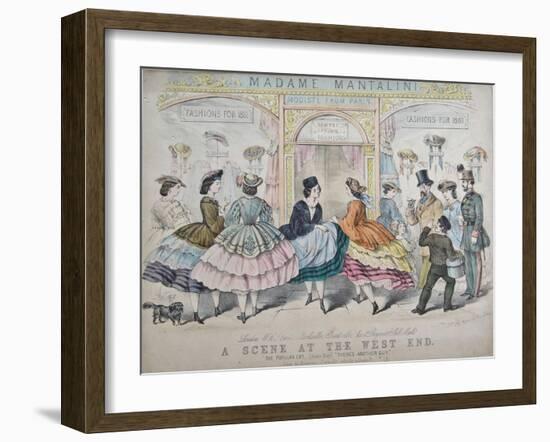 A Scene at the West End, C.1860-null-Framed Giclee Print