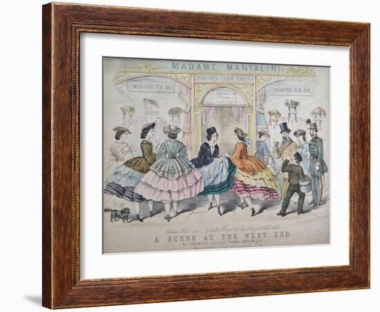 A Scene at the West End, C.1860-null-Framed Giclee Print