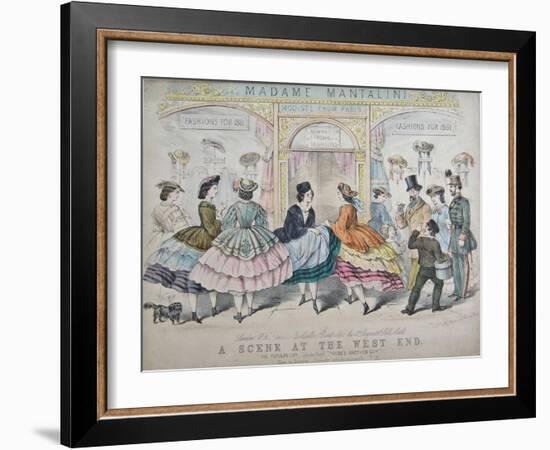 A Scene at the West End, C.1860-null-Framed Giclee Print