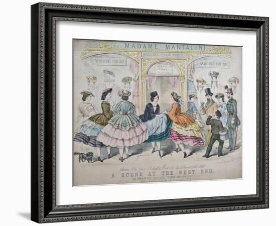 A Scene at the West End, C.1860-null-Framed Giclee Print