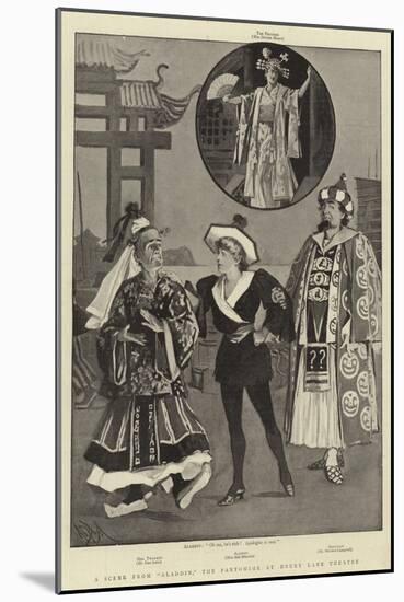 A Scene from Aladdin, the Pantomime at Drury Lane Theatre-Alexander Stuart Boyd-Mounted Giclee Print