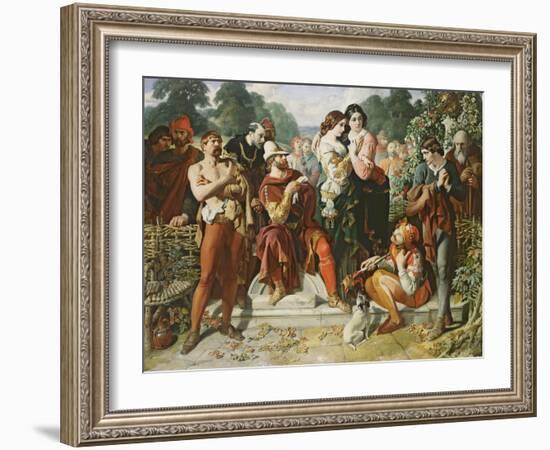 A Scene from 'As You Like It', 1854-Daniel Maclise-Framed Giclee Print