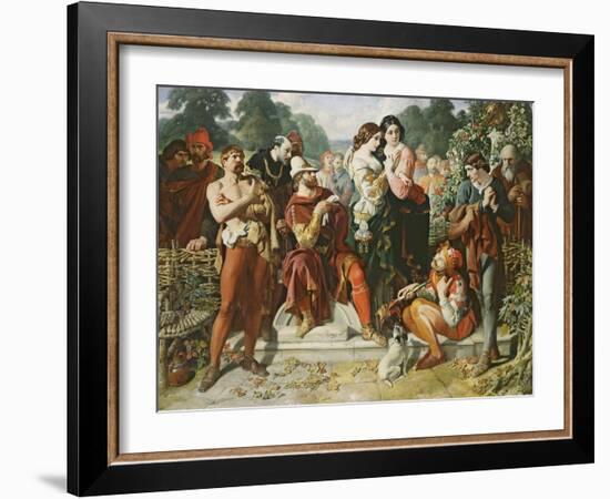 A Scene from 'As You Like It', 1854-Daniel Maclise-Framed Giclee Print