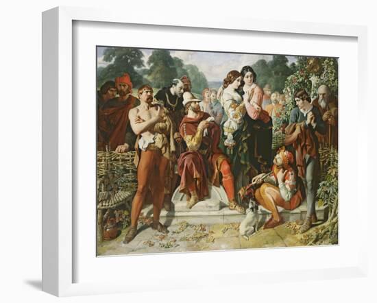 A Scene from 'As You Like It', 1854-Daniel Maclise-Framed Giclee Print