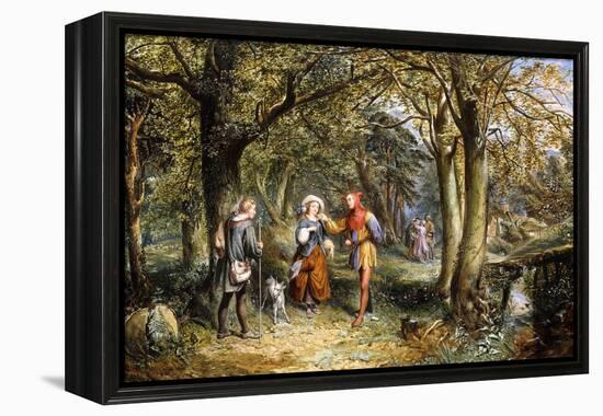 A Scene from 'As You Like It': Rosalind, Celia and Jacques in The Forest of Arden-John Edmund Buckley-Framed Premier Image Canvas