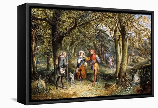 A Scene from 'As You Like It': Rosalind, Celia and Jacques in The Forest of Arden-John Edmund Buckley-Framed Premier Image Canvas