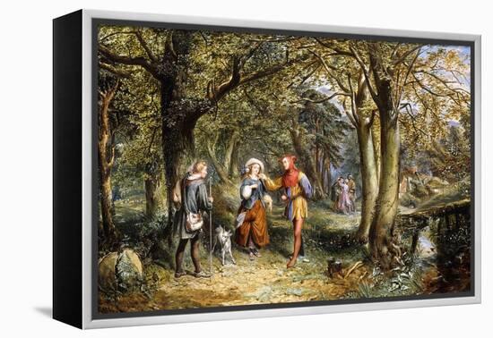 A Scene from 'As You Like It': Rosalind, Celia and Jacques in The Forest of Arden-John Edmund Buckley-Framed Premier Image Canvas