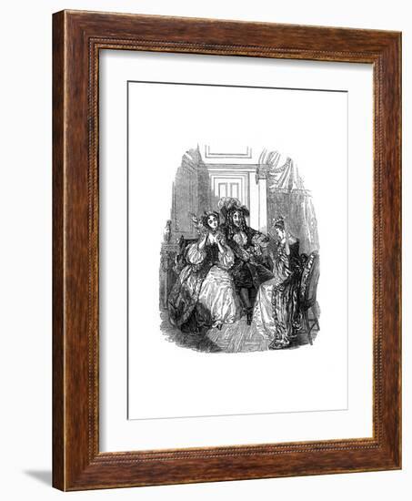 A Scene from Les Precieuses Ridicules by Moliere-Jackson-Framed Giclee Print