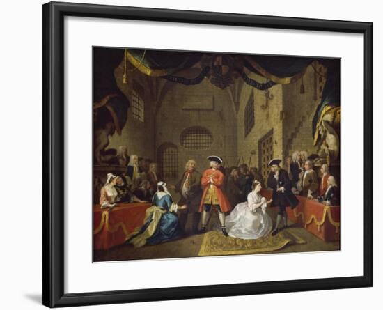 A Scene from The Beggar's Opera VI-William Hogarth-Framed Giclee Print