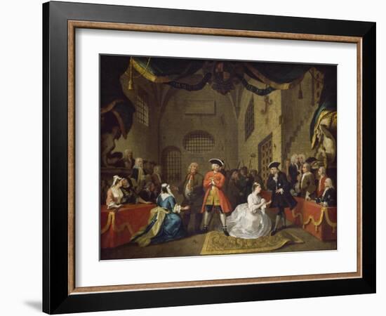 A Scene from The Beggar's Opera VI-William Hogarth-Framed Giclee Print