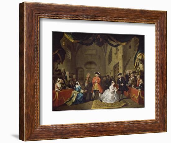 A Scene from The Beggar's Opera VI-William Hogarth-Framed Giclee Print