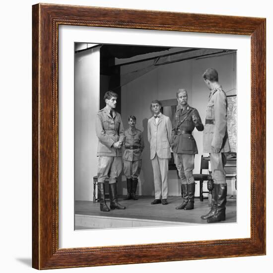 A Scene from the Terence Rattigan Play, Ross, Worksop College, Nottinghamshire, 1963-Michael Walters-Framed Photographic Print