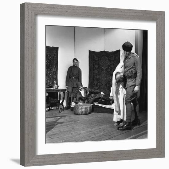 A Scene from the Terence Rattigan Play, Ross, Worksop College, Nottinghamshire, 1963-Michael Walters-Framed Photographic Print