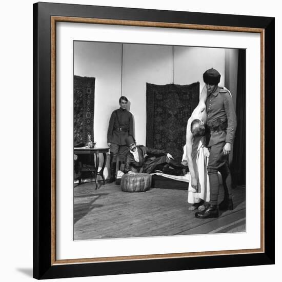 A Scene from the Terence Rattigan Play, Ross, Worksop College, Nottinghamshire, 1963-Michael Walters-Framed Photographic Print