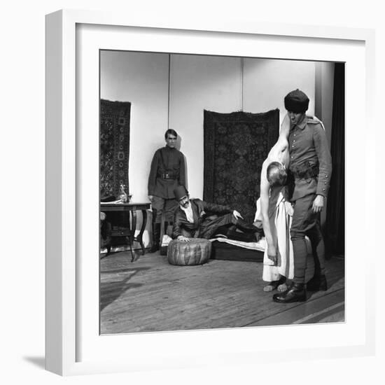 A Scene from the Terence Rattigan Play, Ross, Worksop College, Nottinghamshire, 1963-Michael Walters-Framed Photographic Print