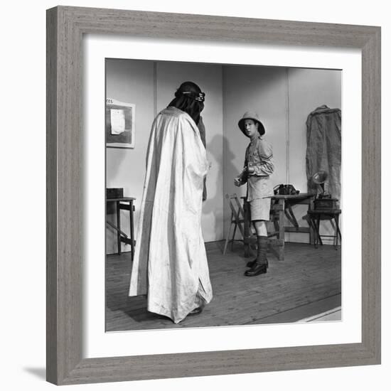 A Scene from the Terence Rattigan Play, Ross, Worksop College, Nottinghamshire, 1963-Michael Walters-Framed Photographic Print