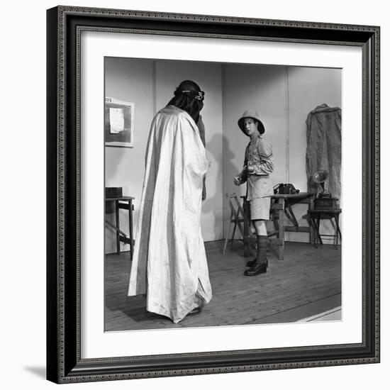 A Scene from the Terence Rattigan Play, Ross, Worksop College, Nottinghamshire, 1963-Michael Walters-Framed Photographic Print