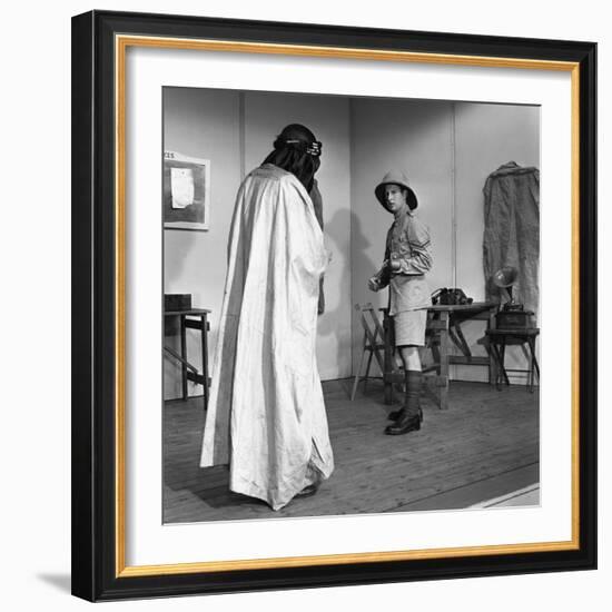 A Scene from the Terence Rattigan Play, Ross, Worksop College, Nottinghamshire, 1963-Michael Walters-Framed Photographic Print