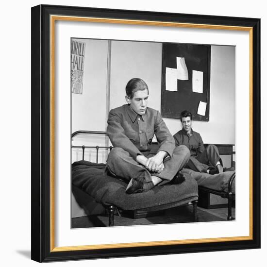 A Scene from the Terence Rattigan Play, Ross, Worksop College, Nottinghamshire, 1963-Michael Walters-Framed Photographic Print