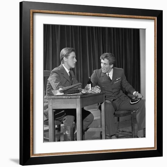 A Scene from the Terence Rattigan Play, Ross, Worksop College, Nottinghamshire, 1963-Michael Walters-Framed Photographic Print