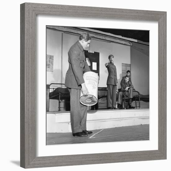 A Scene from the Terence Rattigan Play, Ross, Worksop College, Nottinghamshire, 1963-Michael Walters-Framed Photographic Print