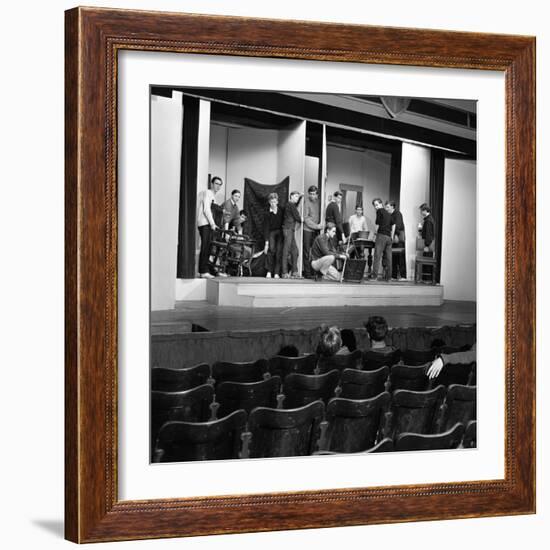 A Scene from the Terence Rattigan Play, Ross, Worksop College, Nottinghamshire, 1963-Michael Walters-Framed Photographic Print