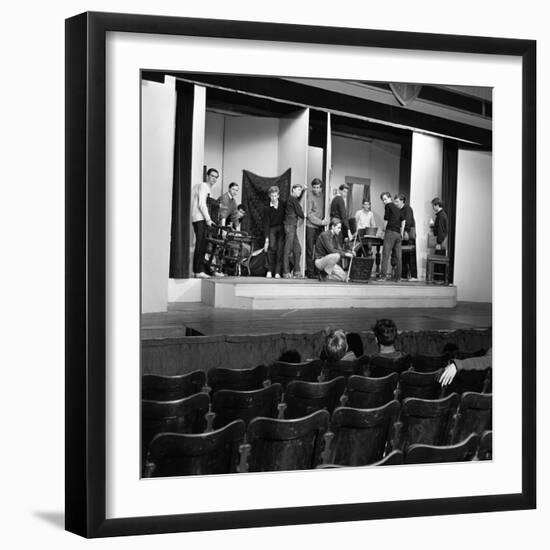 A Scene from the Terence Rattigan Play, Ross, Worksop College, Nottinghamshire, 1963-Michael Walters-Framed Photographic Print