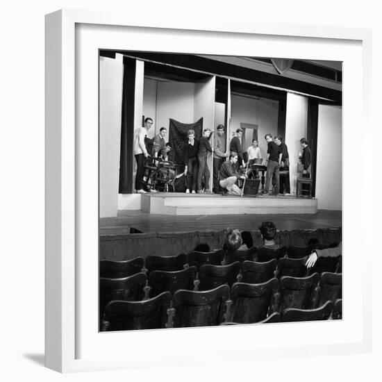 A Scene from the Terence Rattigan Play, Ross, Worksop College, Nottinghamshire, 1963-Michael Walters-Framed Photographic Print