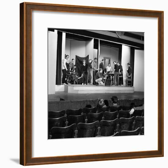 A Scene from the Terence Rattigan Play, Ross, Worksop College, Nottinghamshire, 1963-Michael Walters-Framed Photographic Print