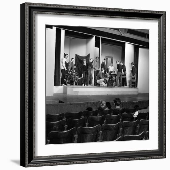 A Scene from the Terence Rattigan Play, Ross, Worksop College, Nottinghamshire, 1963-Michael Walters-Framed Photographic Print