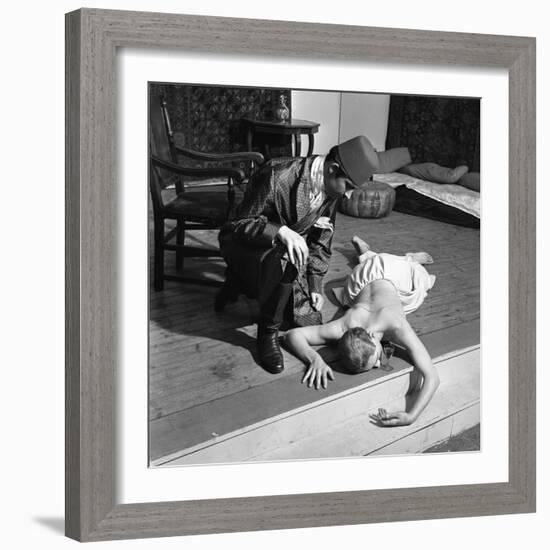 A Scene from the Terence Rattigan Play, Ross, Worksop College, Nottinghamshire, 1963-Michael Walters-Framed Photographic Print