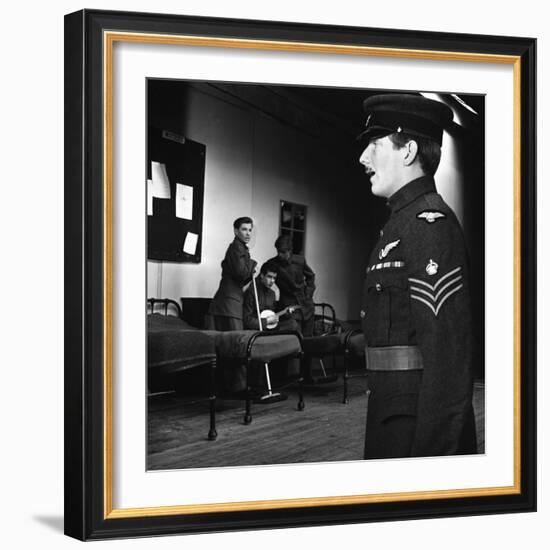 A Scene from the Terence Rattigan Play, Ross, Worksop College, Nottinghamshire, 1963-Michael Walters-Framed Photographic Print