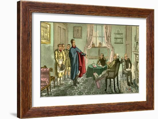 A Scene from the Turnpike Gate-Theodore Lane-Framed Giclee Print