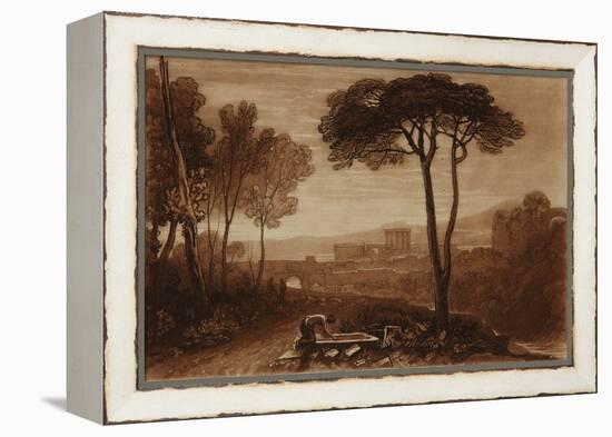 A Scene in the Campagna, 1812 (Etching & Mezzotint)-Joseph Mallord William Turner-Framed Premier Image Canvas