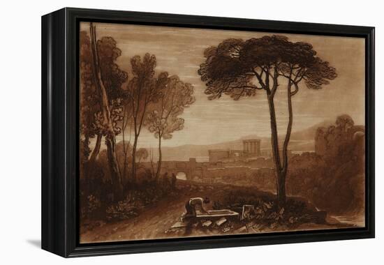 A Scene in the Campagna, 1812 (Etching & Mezzotint)-Joseph Mallord William Turner-Framed Premier Image Canvas