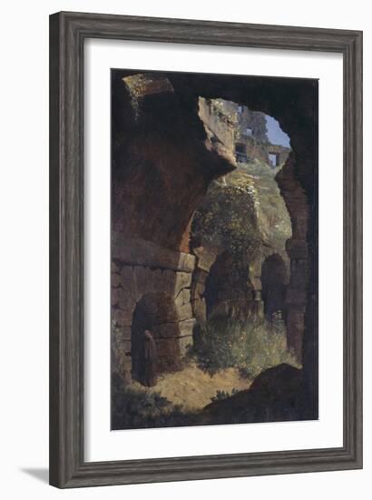 A Scene in the Colosseum, Rome-Thomas Jones-Framed Giclee Print