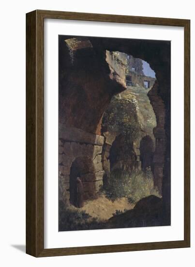 A Scene in the Colosseum, Rome-Thomas Jones-Framed Giclee Print