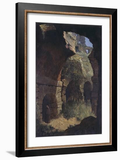 A Scene in the Colosseum, Rome-Thomas Jones-Framed Giclee Print