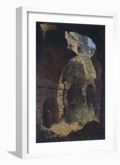 A Scene in the Colosseum, Rome-Thomas Jones-Framed Giclee Print