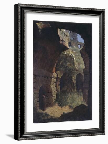 A Scene in the Colosseum, Rome-Thomas Jones-Framed Giclee Print