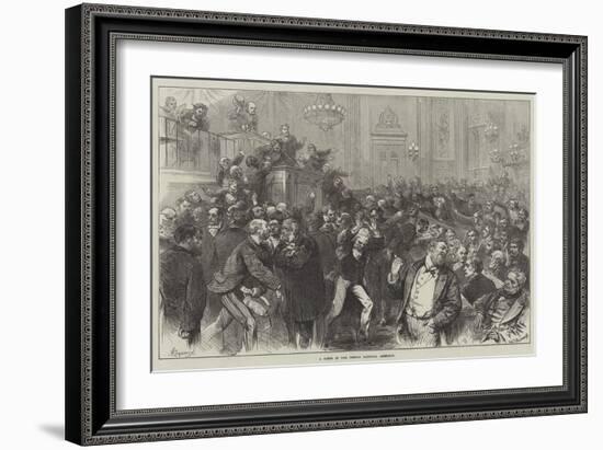 A Scene in the French National Assembly-Felix Regamey-Framed Giclee Print