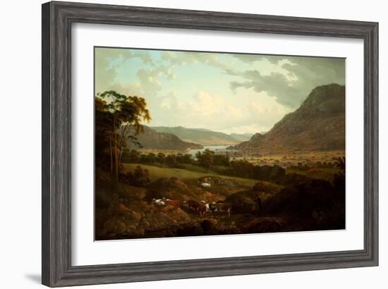 A Scene in the Lake District-Julius Caesar Ibbetson-Framed Giclee Print