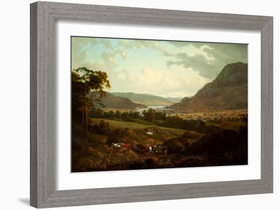 A Scene in the Lake District-Julius Caesar Ibbetson-Framed Giclee Print