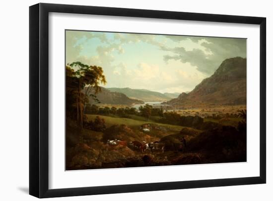 A Scene in the Lake District-Julius Caesar Ibbetson-Framed Giclee Print